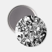 ブラックランタン隊 – 白黒 マグネット (正面/裏面)