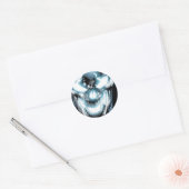 ブラックランタン – カラー ラウンドシール (封筒)