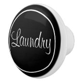 ブラックランドリールームセラミックノブ セラミックノブ (右)