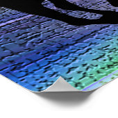 ブラックランニングのウマのポスター ポスター (角)