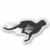 ブラックランニングのジャカーコンター シール (正面)