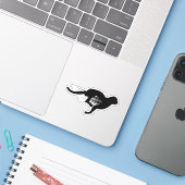 ブラックランニングのジャカーコンター シール (ノートパソコンとiPhone)
