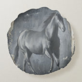 ブラックランニングシズスタリオン ラウンドクッション (裏面)