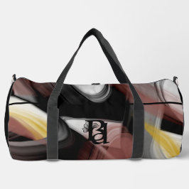 ブラックラージジムダフェルバッグトレンドトレンド抽象芸術パウダー ダッフルバッグ