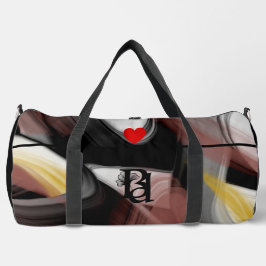 ブラックラージジムダフェルバッグトレンドトレンド抽象芸術パウダー ダッフルバッグ