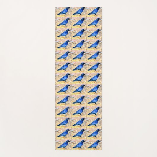 ブラックラーヴンフロックサンダーコーブ ヨガマット (正面)