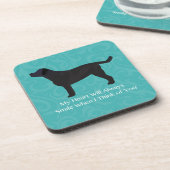 ブラックラ考えるボのデザイン コースター (左側)