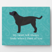 ブラックラ考えるボのデザイン フォトプラーク (正面)