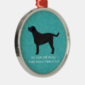 ブラックラ考えるボのデザイン メタルオーナメント (右)