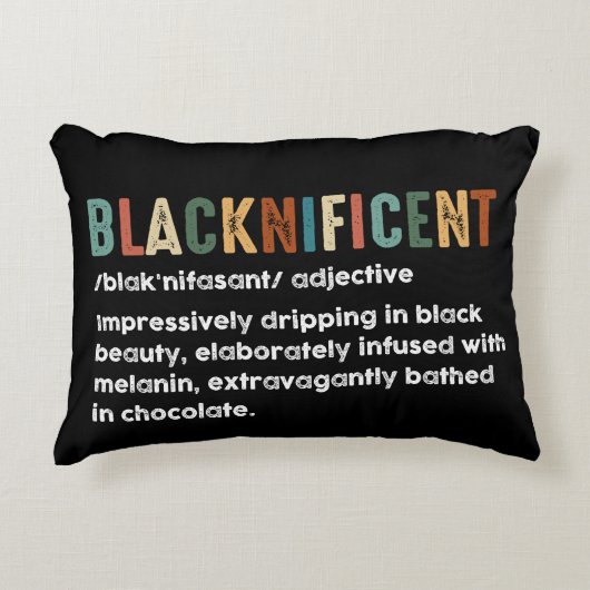 ブラックリおもしろいフィションのブラックヒストリ月 アクセントクッション (正面)