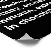 ブラックリおもしろいフィションのブラックヒストリ月 ポスター (角)