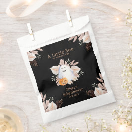 ブラックリエレガントトルブボホ幽霊ベビーシャワー フェイバーバッグ