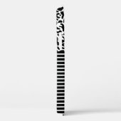 ブラックリエレガントーパードモノグラムラップトップスリーブ Case-Mate iPhoneケース (裏面 / 右)