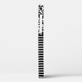 ブラックリエレガントーパードモノグラムラップトップスリーブ Case-Mate iPhoneケース (裏面 / 左)