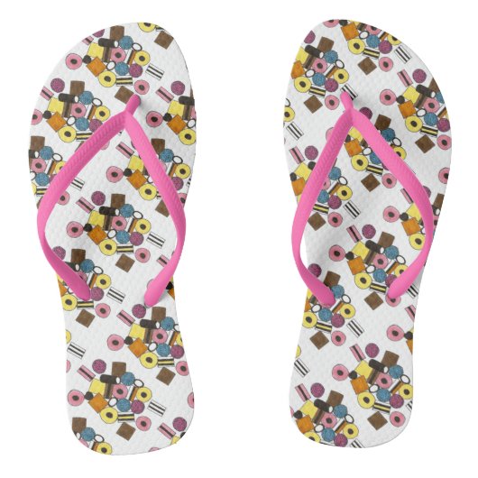 ブラックリコリスAllsortsあらゆる種類のお菓子ビーチサンダル ビーチサンダル (ソール)