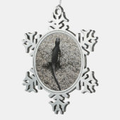 ブラックリザード スノーフレークピューターオーナメント (右)