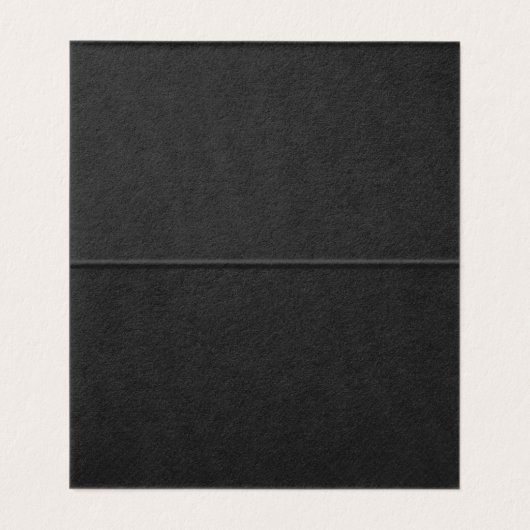 ブラックリシンプルネンブラックスクリプ結婚ト座席表 名刺 (内部フラット)