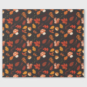 ブラックリスと離れのシームレームラッピング紙 ラッピングペーパー (フラット)