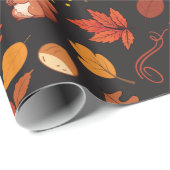 ブラックリスと離れのシームレームラッピング紙 ラッピングペーパー (ロールコーナー)