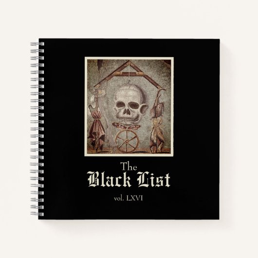 ブラックリストノートブック ノートブック (正面)