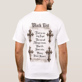 ブラックリスト リアプリントTシャツ Tシャツ