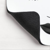 ブラックリップメイク フェイス 眉 リップ グラム ビューティー マウスパッド (コーナー)