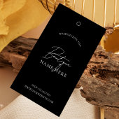 ブラックリテールラベルミニマル服価格ラベル