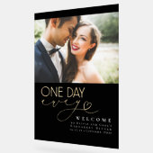 ブラックリハエレガントーサルディナーウェルカムフォト アクリルサイン (傾斜)