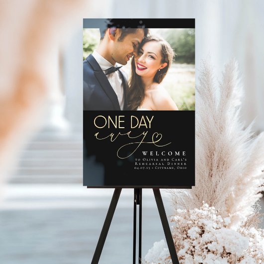 ブラックリハエレガントーサルディナーウェルカムフォト アクリルサイン