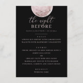 ブラックリハーサルディナー | ソフトピンク赤面ムーン メニュー (正面)