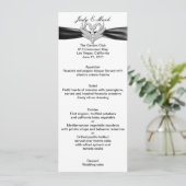 ブラックリボンシルバースワンメニューカード メニュー (スタンド正面)