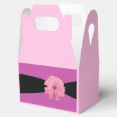 ブラックリボンピンクの花 フェイバーボックス (オープン)
