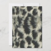 ブラックリボンユキヒョウ卒業招待状 招待状 (裏面)