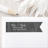 ブラックリボン差出人住所ラベル ラベル (インサイチュ)