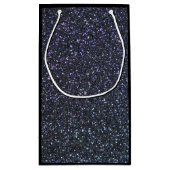 ブラックリボン認識度ミッドナイトブルー スモールペーパーバッグ (裏面)