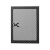 ブラックリボン認識度炭素繊維デコール ノートパッド (回転)