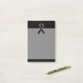 ブラックリボン認識度 ポストイット (デスク上)