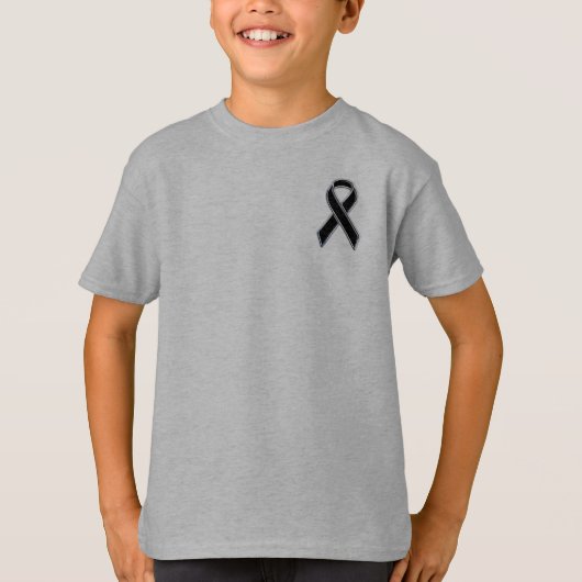 ブラックリボン認識度 Tシャツ (正面)