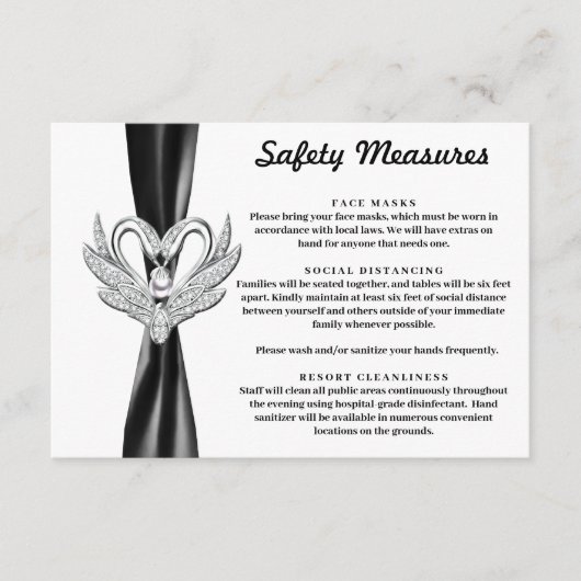 ブラックリボン シルバースワン 安全対策 エンクロージャーカード (正面)