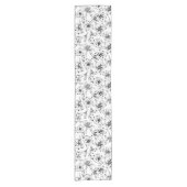 ブラックリリーの花 ショートテーブルランナー (正面)