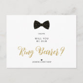 ブラックリングや輪ベアラヴィンテージ結婚ボウの提案 ポストカード (正面)