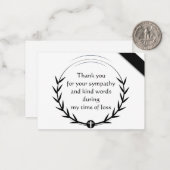 ブラックリーフサンキューカード ノートカード (正面/裏面インサイチュ)