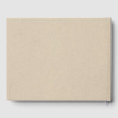 ブラックリーフボタニカル素朴クモダンラフト結婚ズ ゲストブック (裏面)