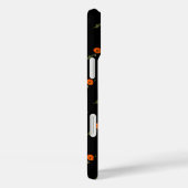 ブラックルビー宝石モノグラムの赤ポピー Case-Mate iPhoneケース (裏面 / 右)