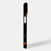 ブラックルビー宝石モノグラムの赤ポピー Case-Mate iPhoneケース (裏面 / 右)