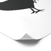 ブラックルースター絵画ズファームハウスデコールアートプリント ポスター (角)