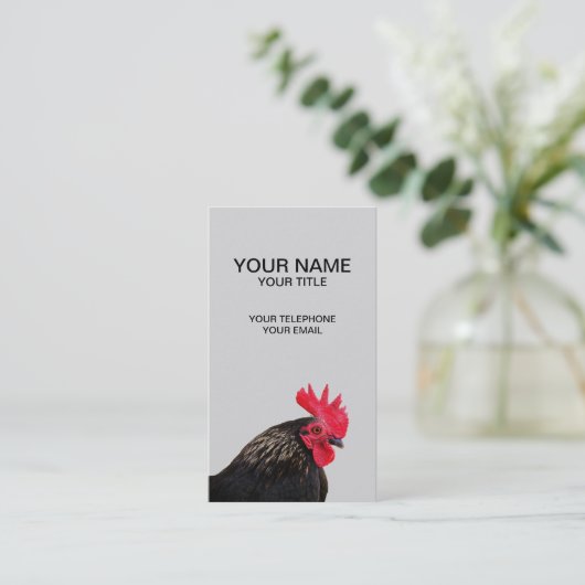 ブラックルースター 名刺 (スタンド正面)