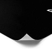 ブラックルーテッド キリスト教 信仰 引用 ポスター (角)