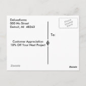 ブラックルーフサンキュー ポストカード (裏面)