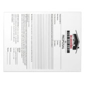 ブラックルーフ提案 ノートパッド (正面)